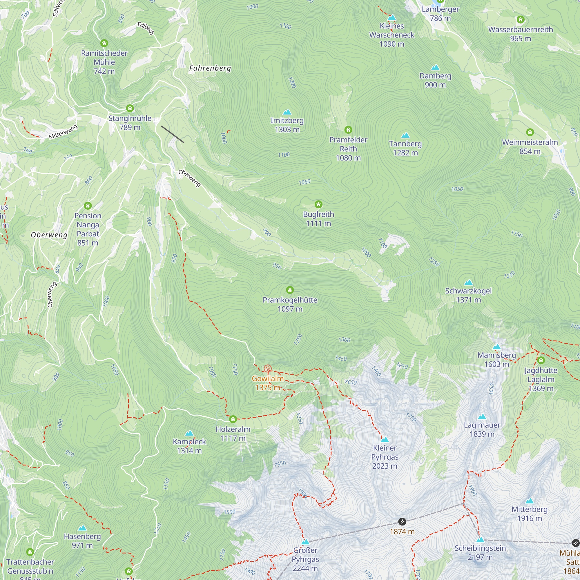 Pramkogelhütte map