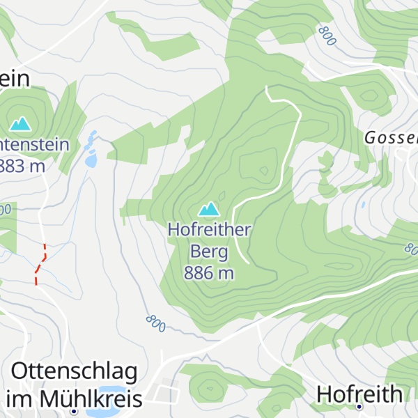 Map of Hofreither Berg