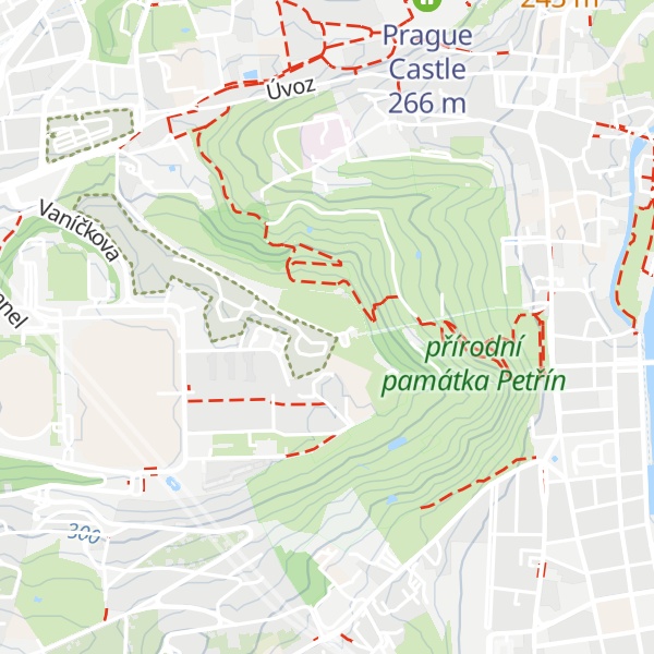 Map of Petřín