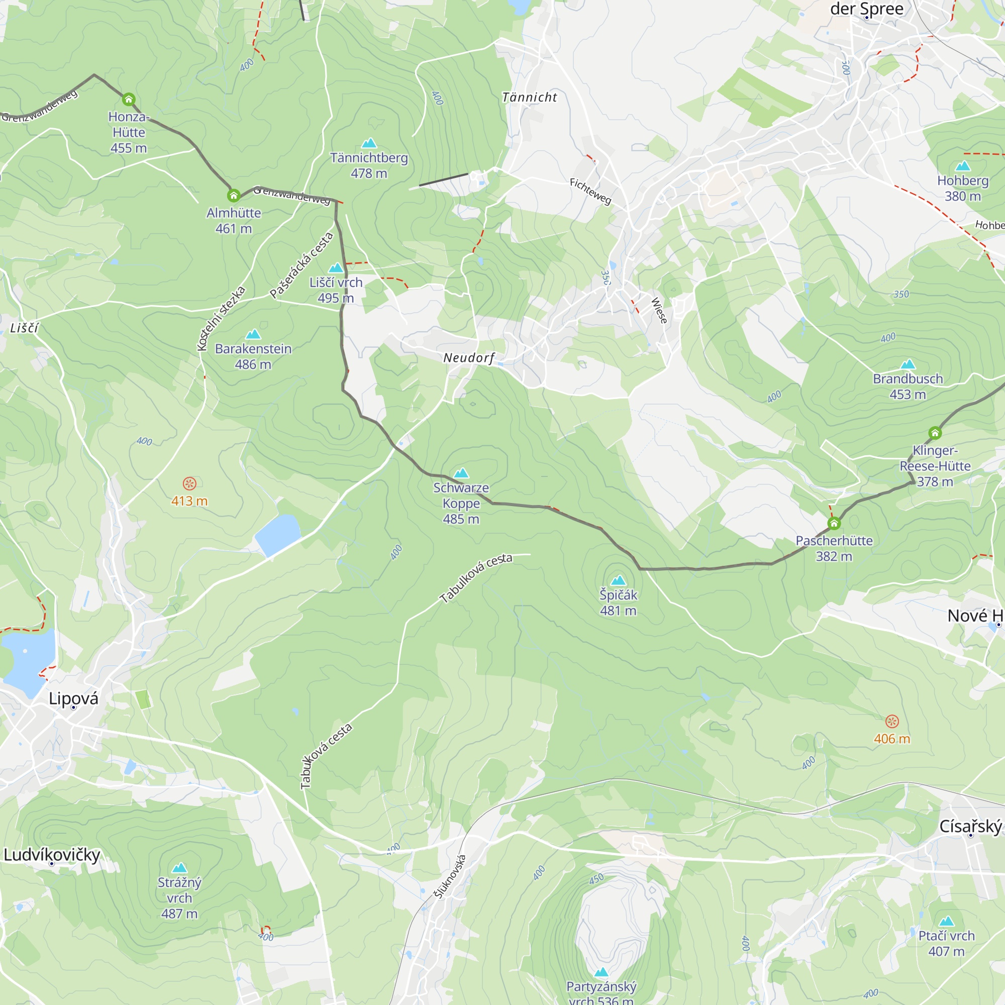 Karasekhütte map