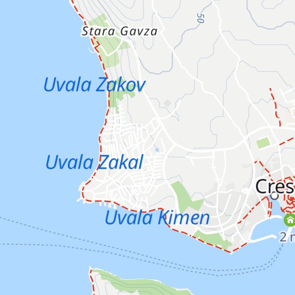 Map of Camping Kovačine