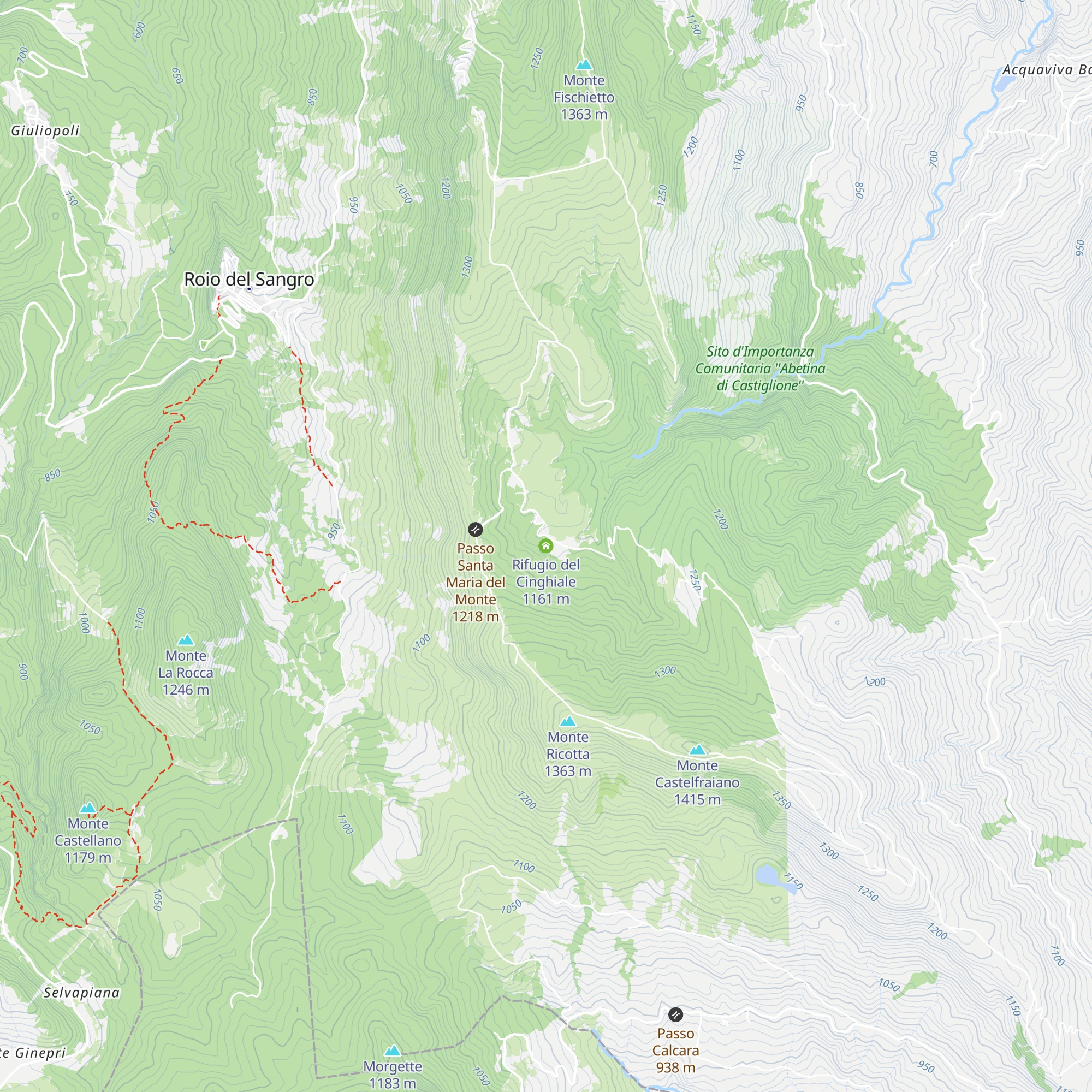 Rifugio del Cinghiale map