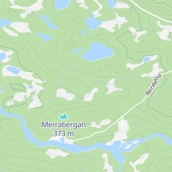 Map of Reinfjellhytta