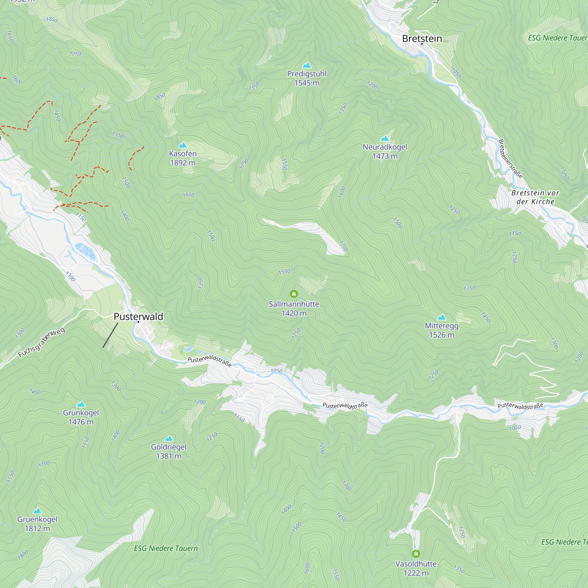 Sallmannhütte map