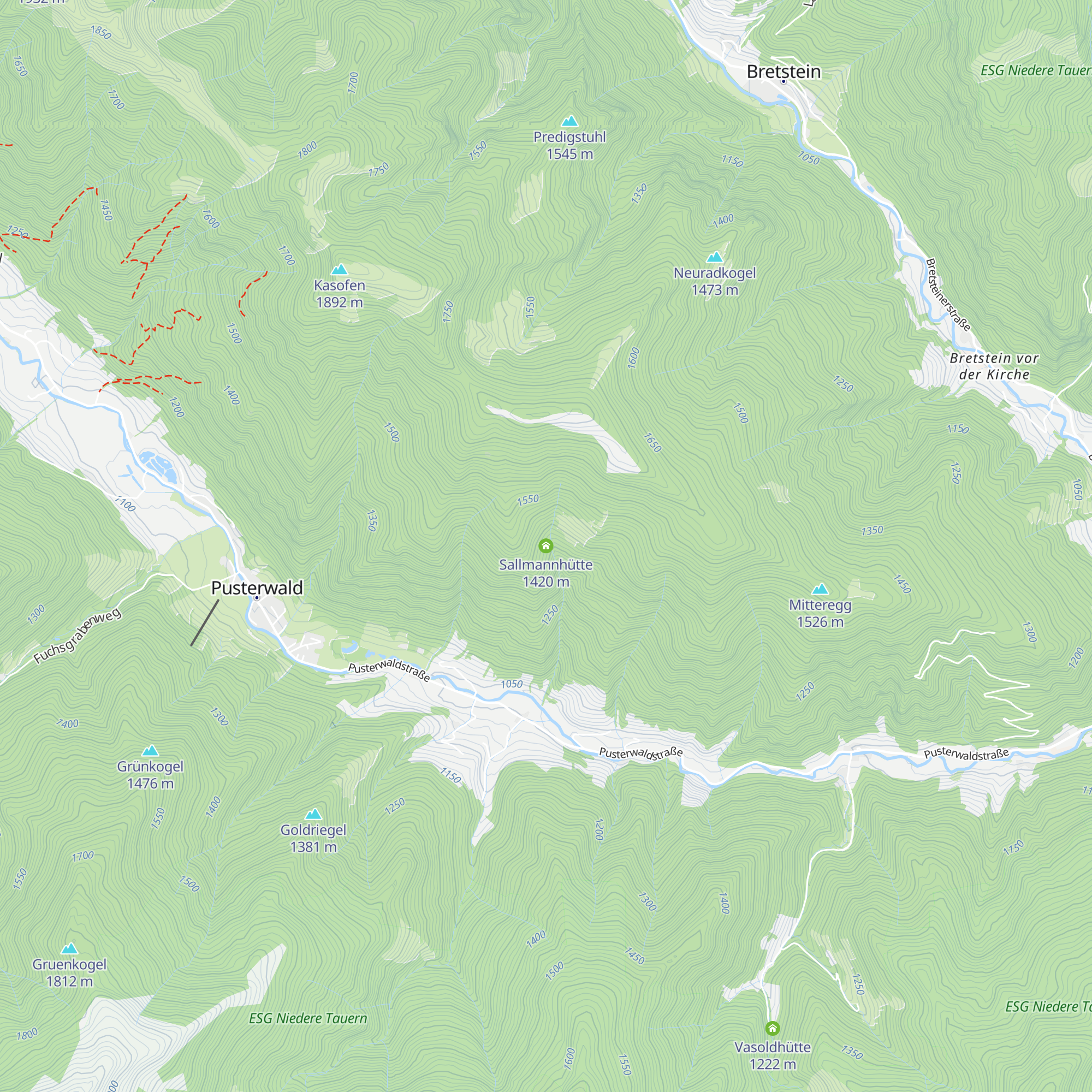 Sallmannhütte map