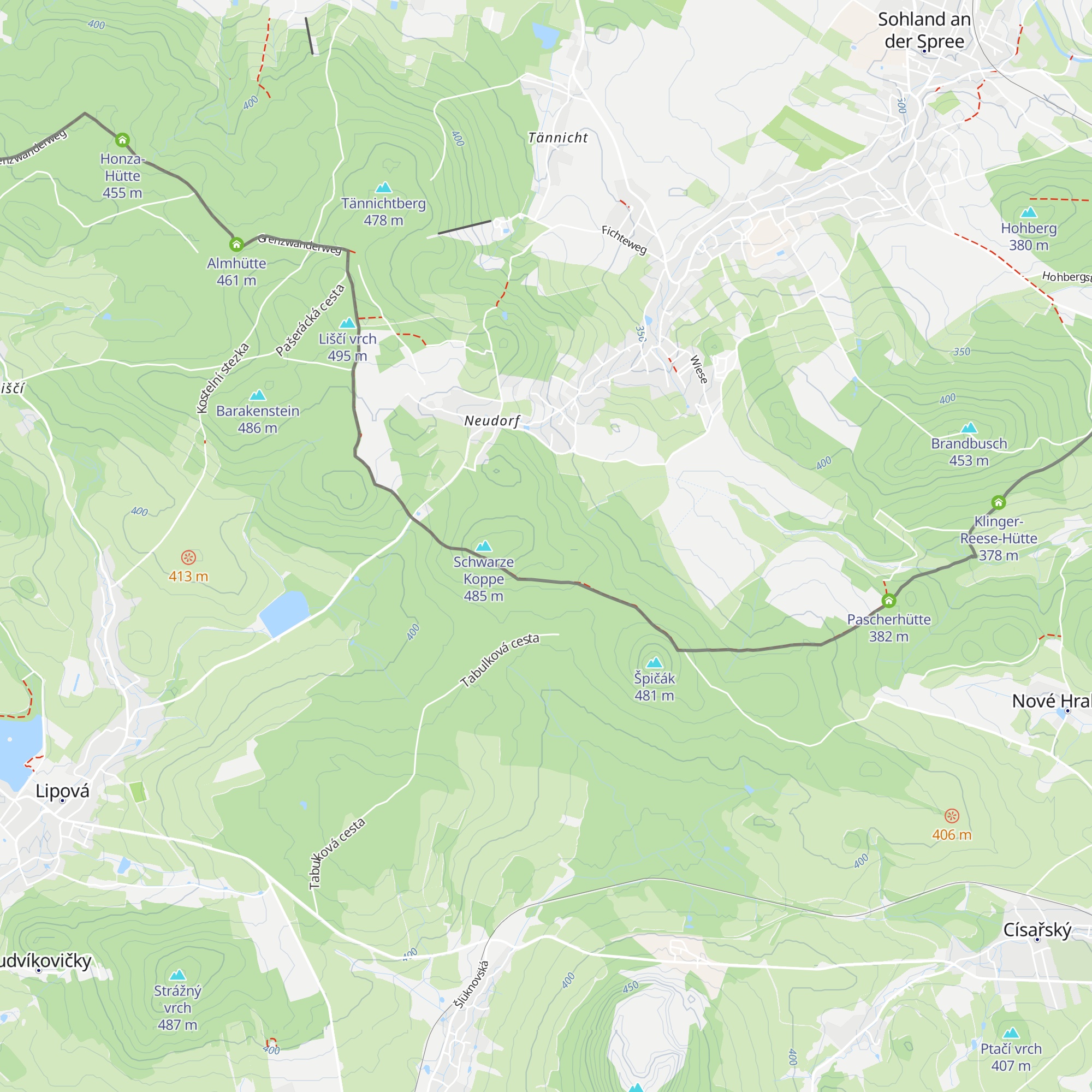 Oberdorfhütte map