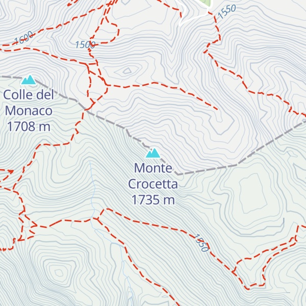 Map of Monte Crocetta
