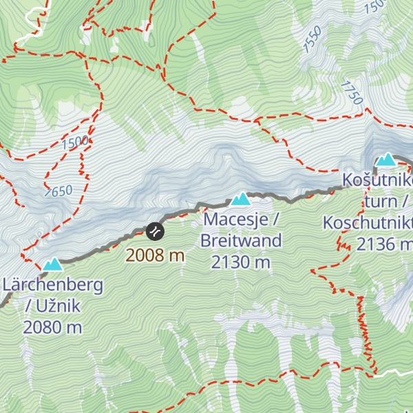 Map of Pichsov stolp / Pichsturm