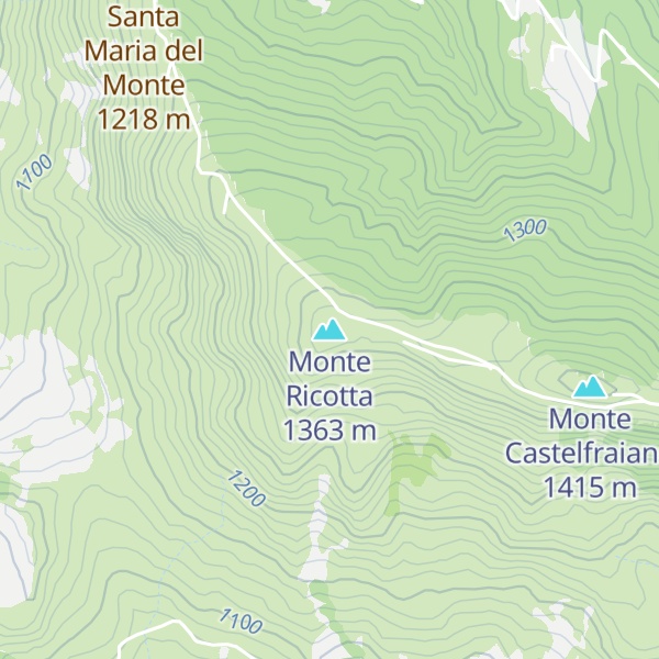 Map of Monte Ricotta