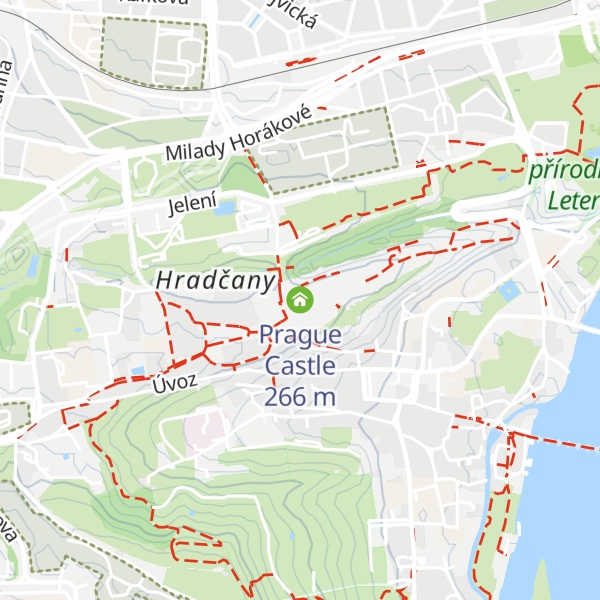 Map of Prague Castle