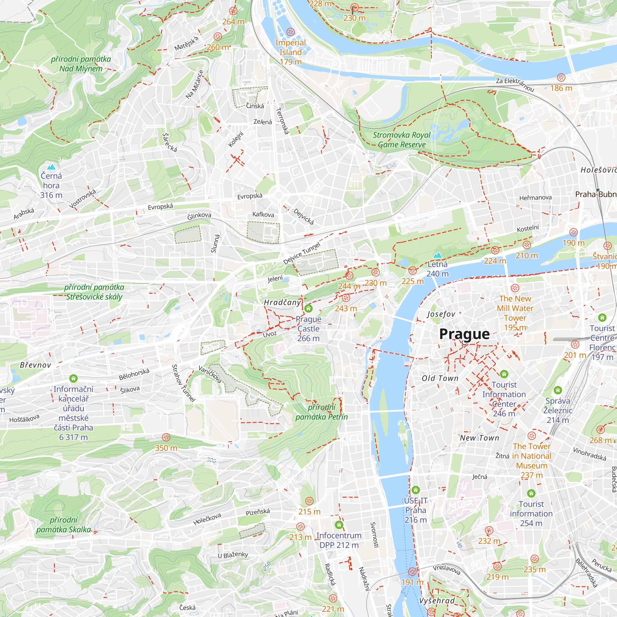 Prague Castle map