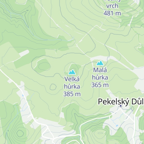 Map of Velká hůrka