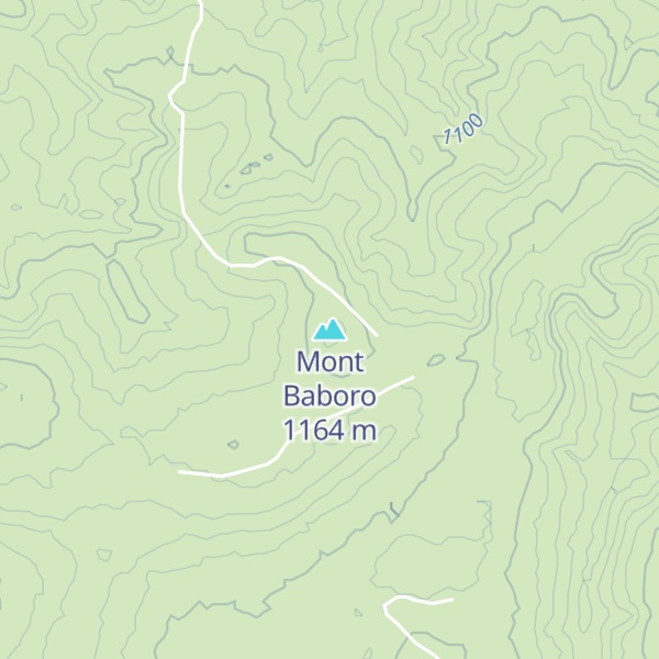 Map of Mont Baboro