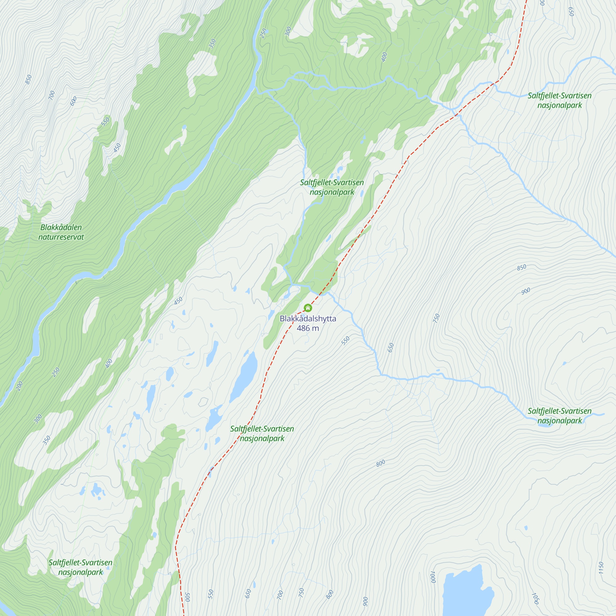 Blakkådalshytta map