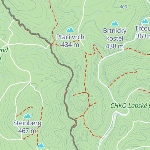 Map of Výspa Bílého potoka