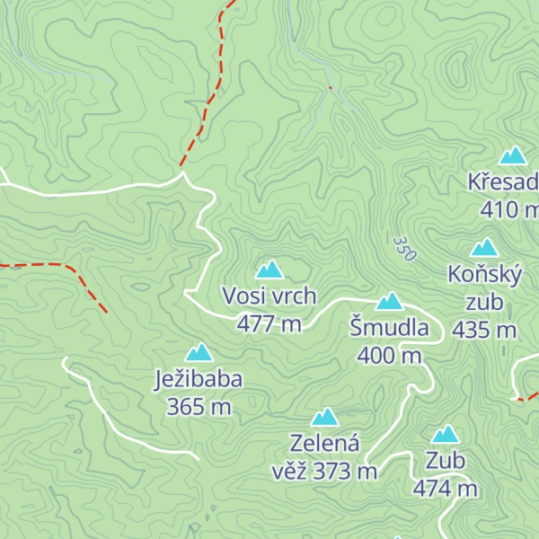 Map of Vosi vrch