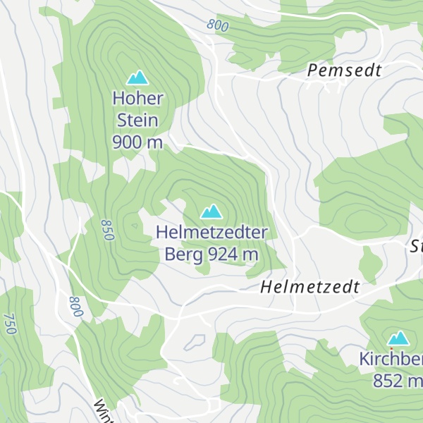 Map of Helmetzedter Berg