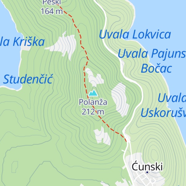 Map of Polanža