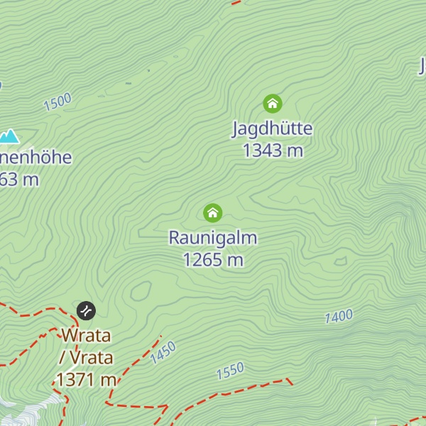 Map of Raunigalm