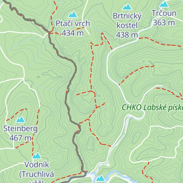 Map of Náhodná věž