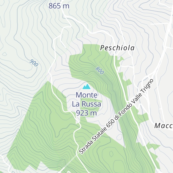 Map of Monte La Russa