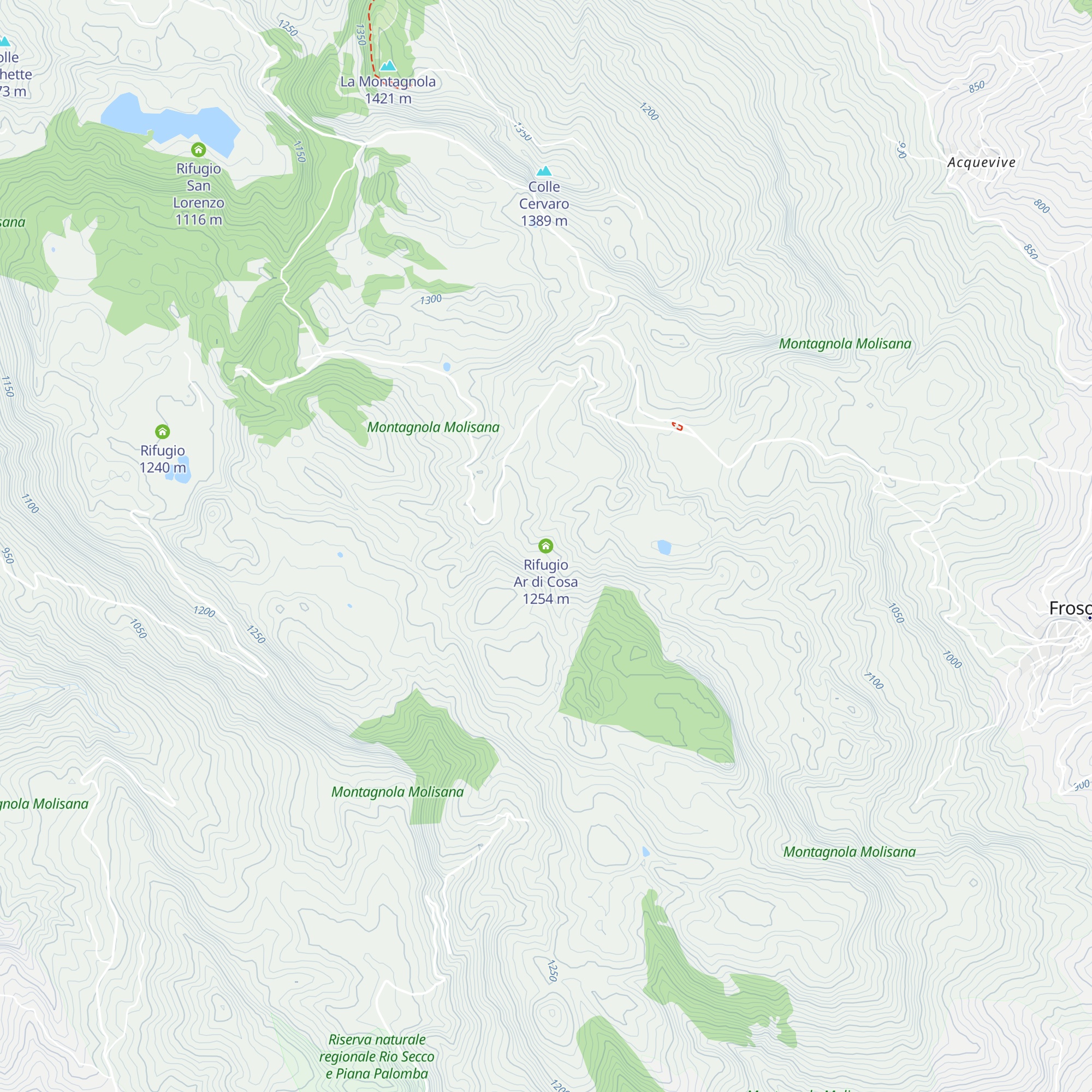Rifugio Ar di Cosa map