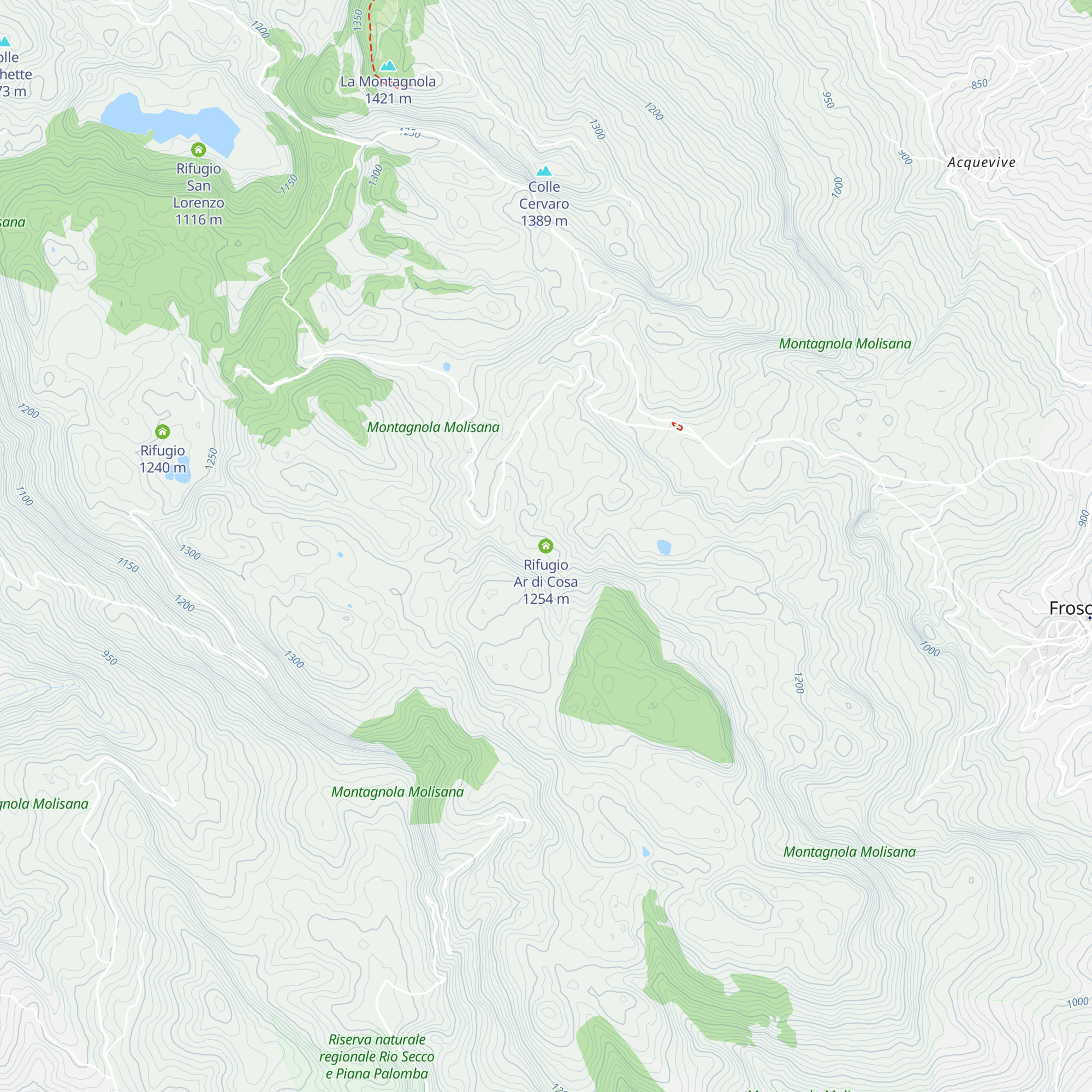 Rifugio Ar di Cosa map