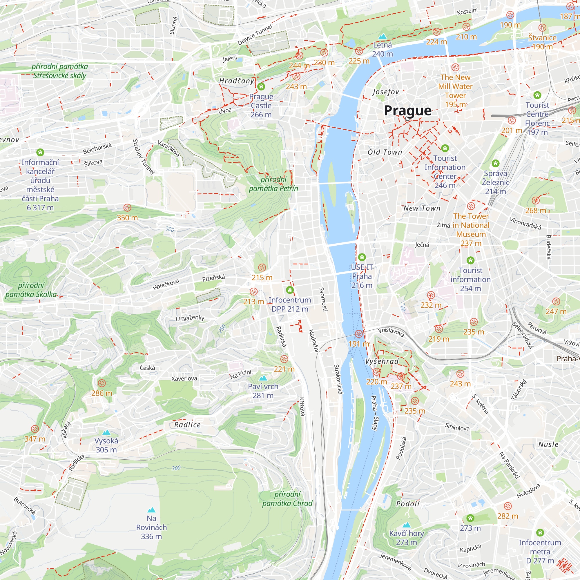 Infocentrum DPP map
