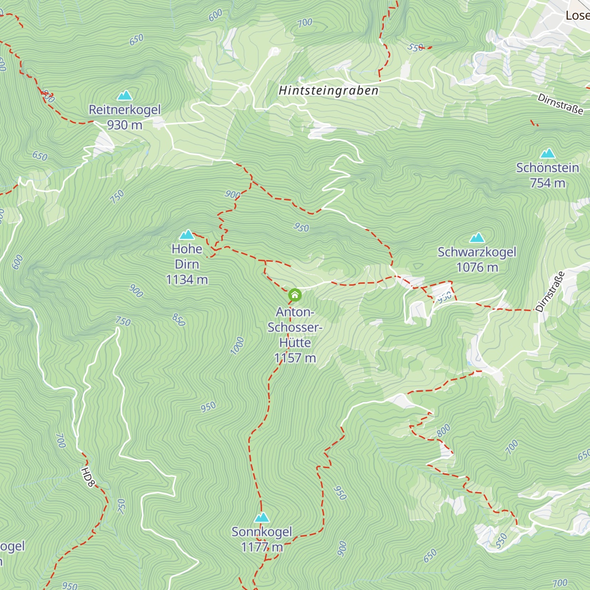 Anton-Schosser-Hütte map