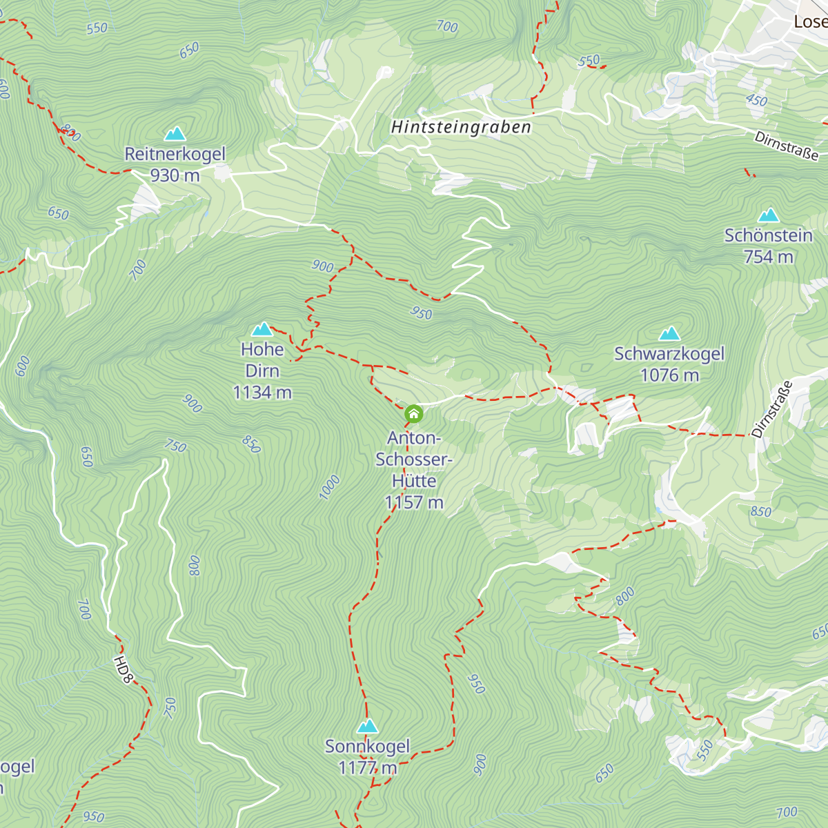 Anton-Schosser-Hütte map