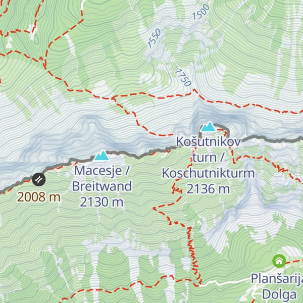 Map of Ostrv / Kainradlturm