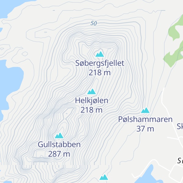 Map of Helkjølen