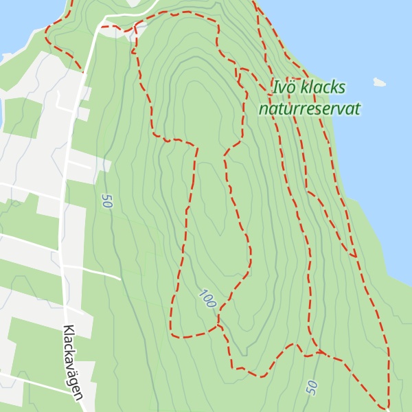 Map of Ivö klack