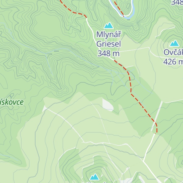 Map of Hraniční kámen