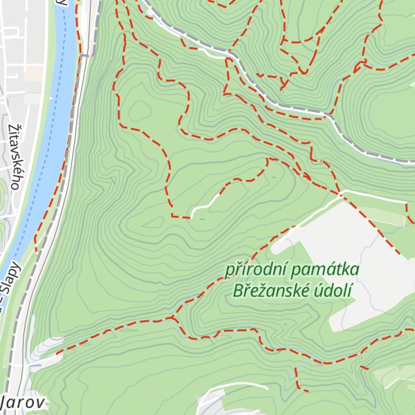 Map of Hradiště