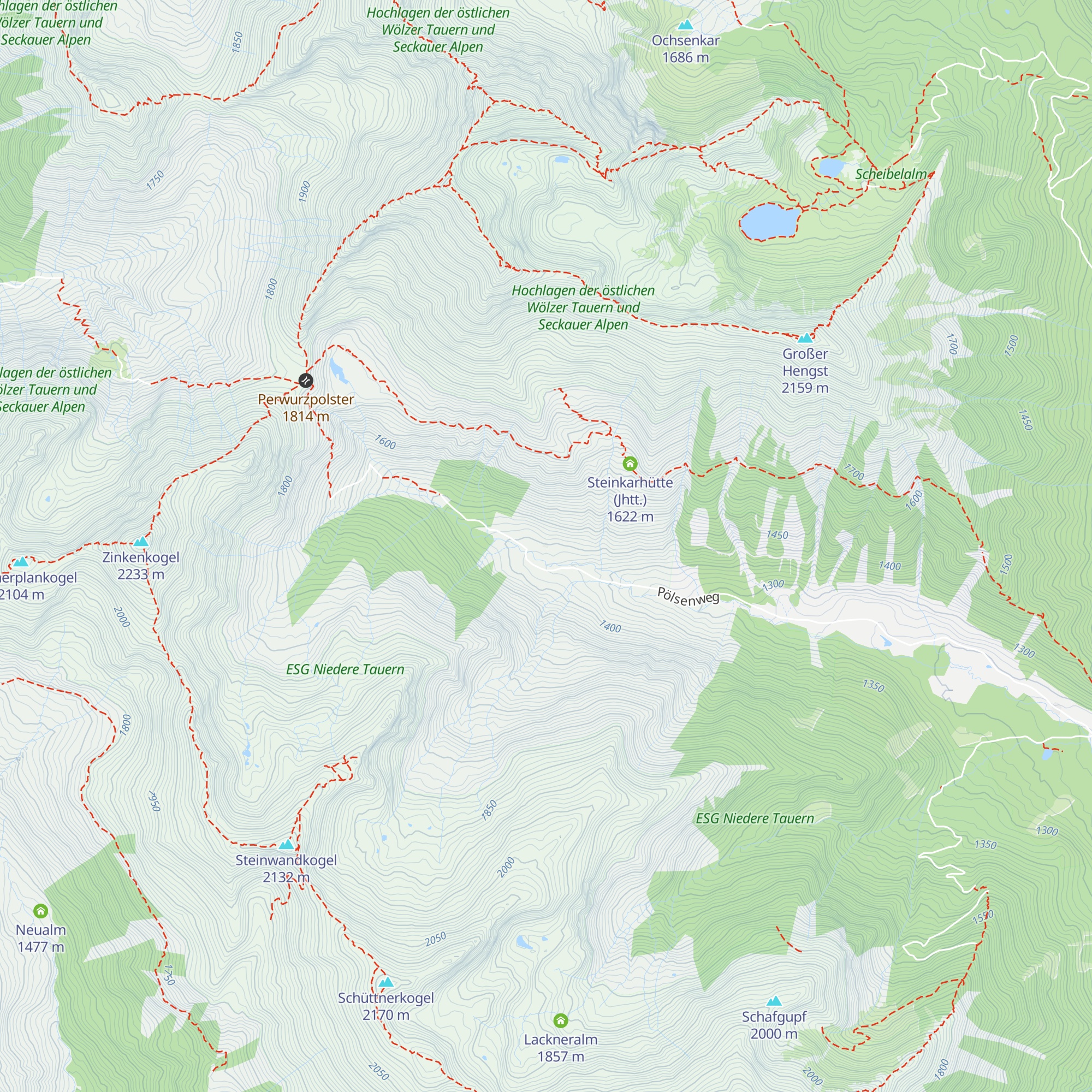 Lippbaueralm map