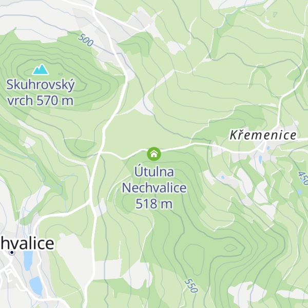 Map of Útulna Nechvalice