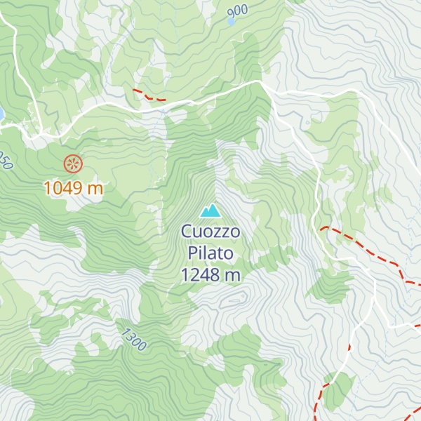 Map of Cuozzo Pilato