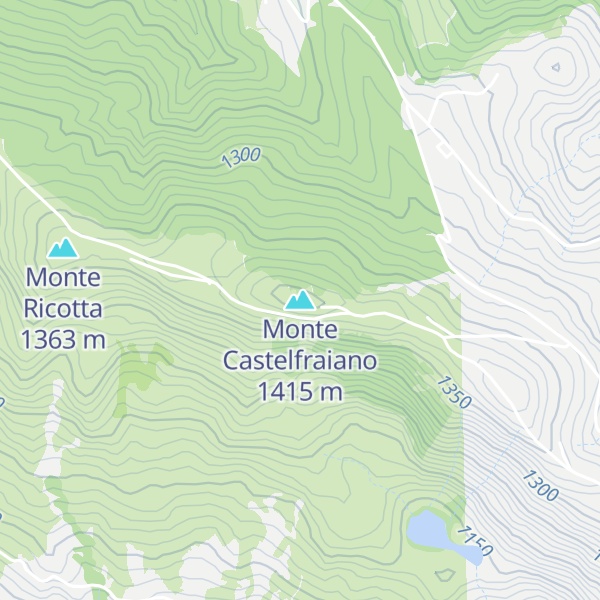 Map of Monte Castelfraiano