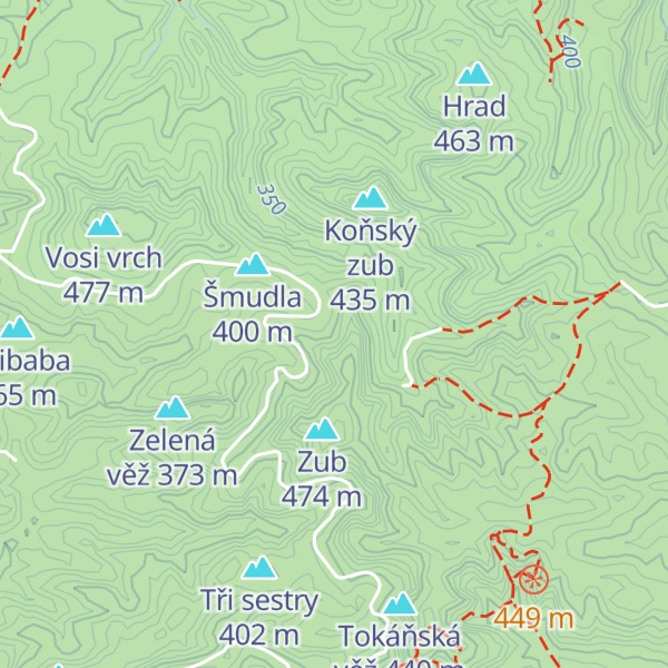 Map of Šakalova věž