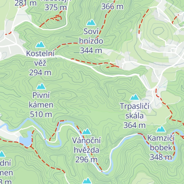 Map of Rynartická stěna