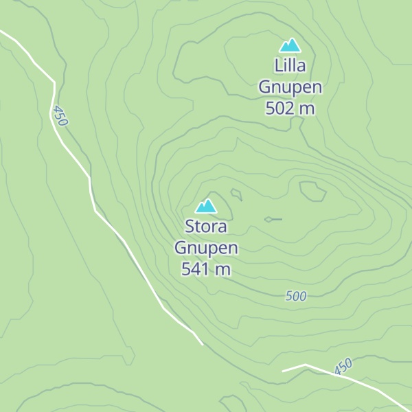 Map of Stora Gnupen