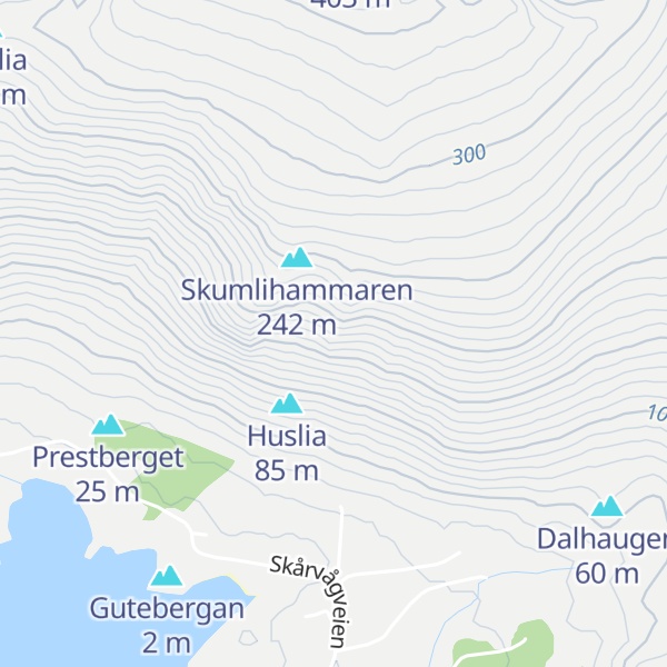 Map of Jæverslihammaren