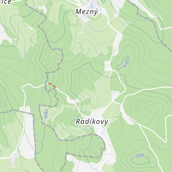 Map of Vodrovky [Chyšky-Mezný]
