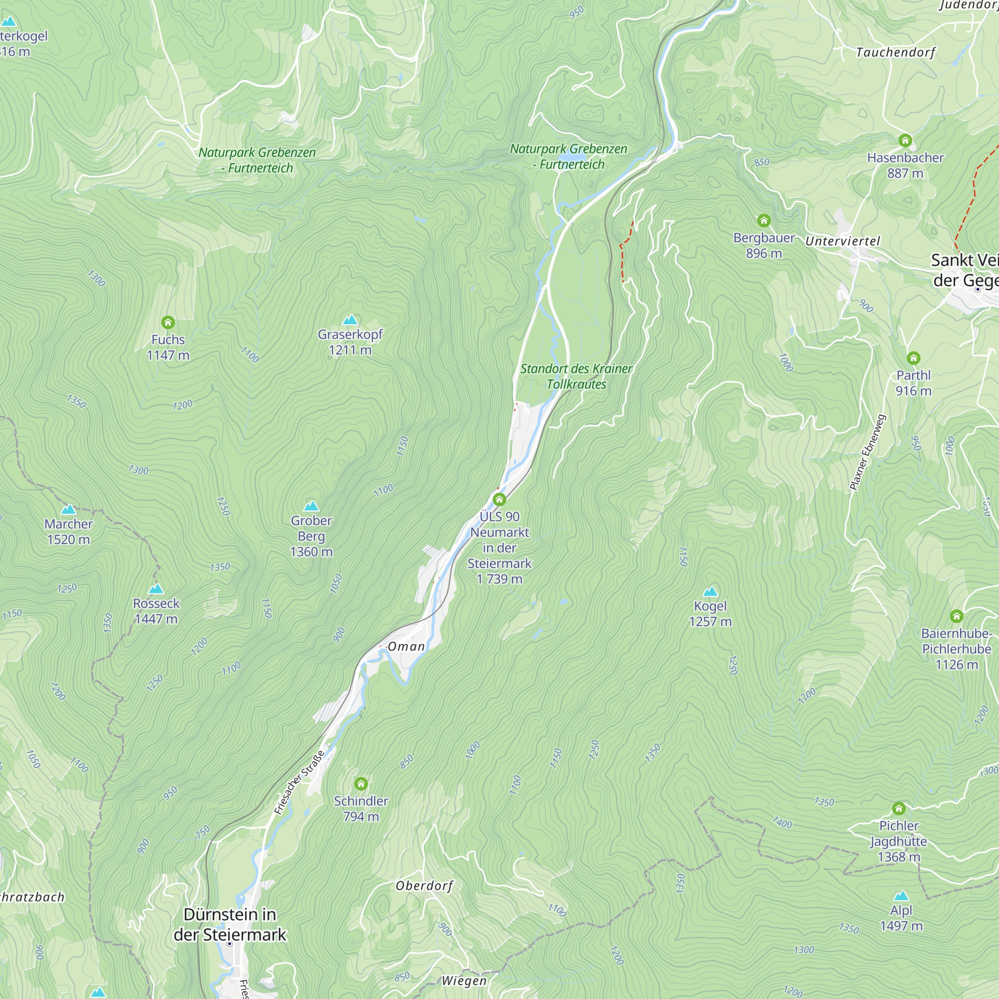 ÜLS 90 Neumarkt in der Steiermark 1 map