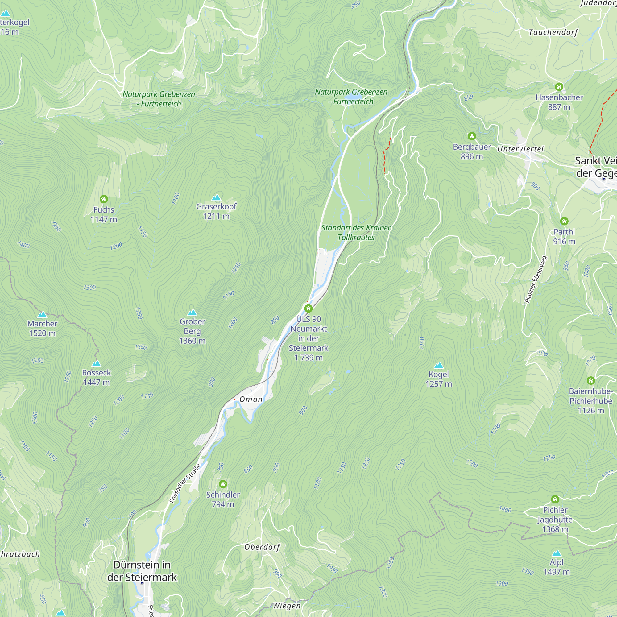 ÜLS 90 Neumarkt in der Steiermark 1 map