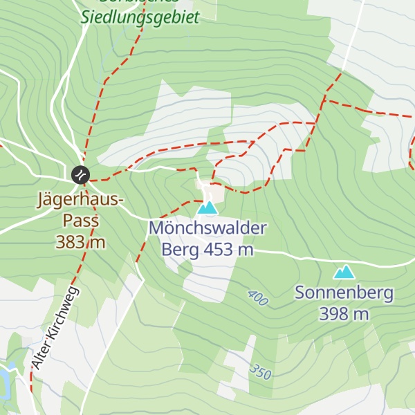 Map of Mönchswalder Berg