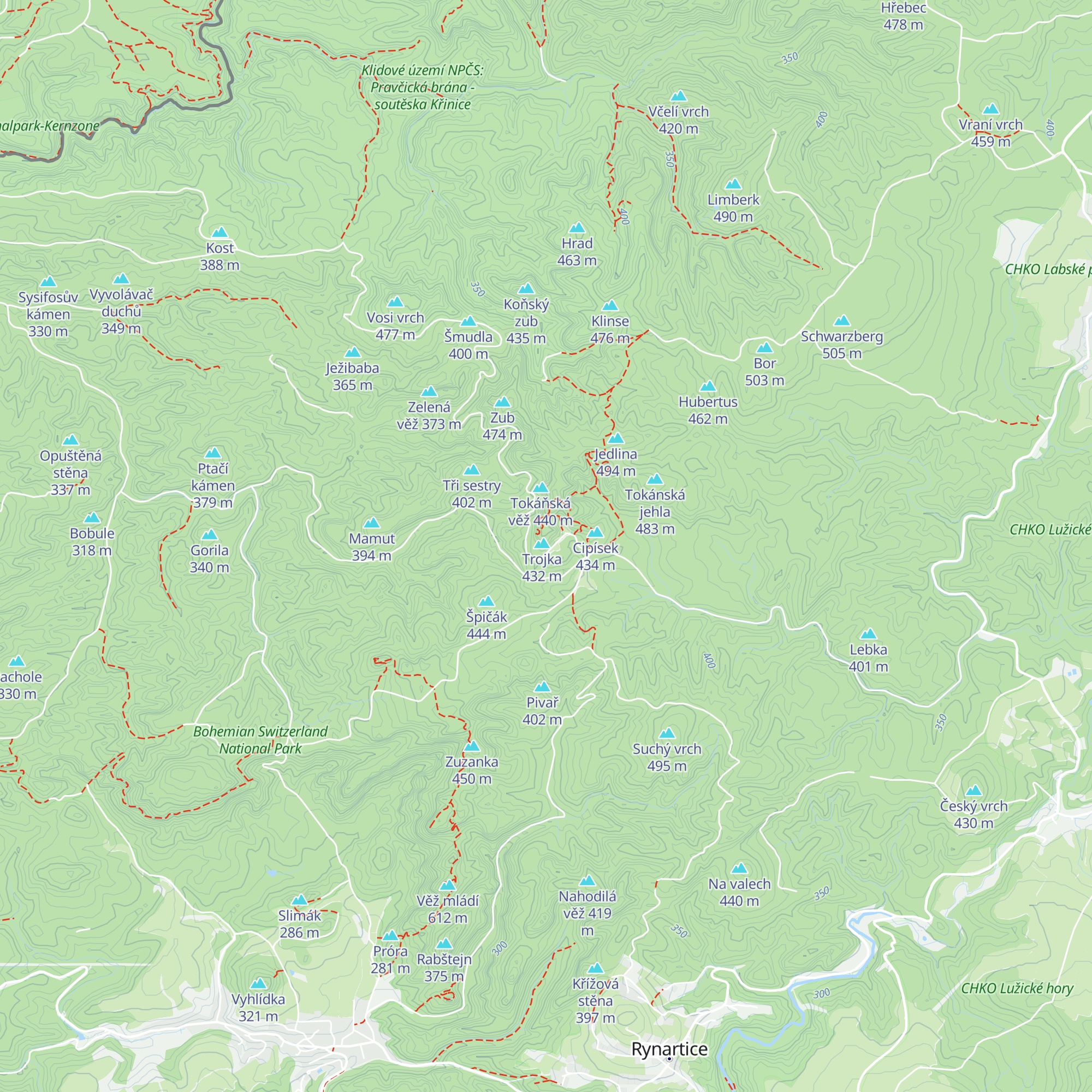Na Tokáni map