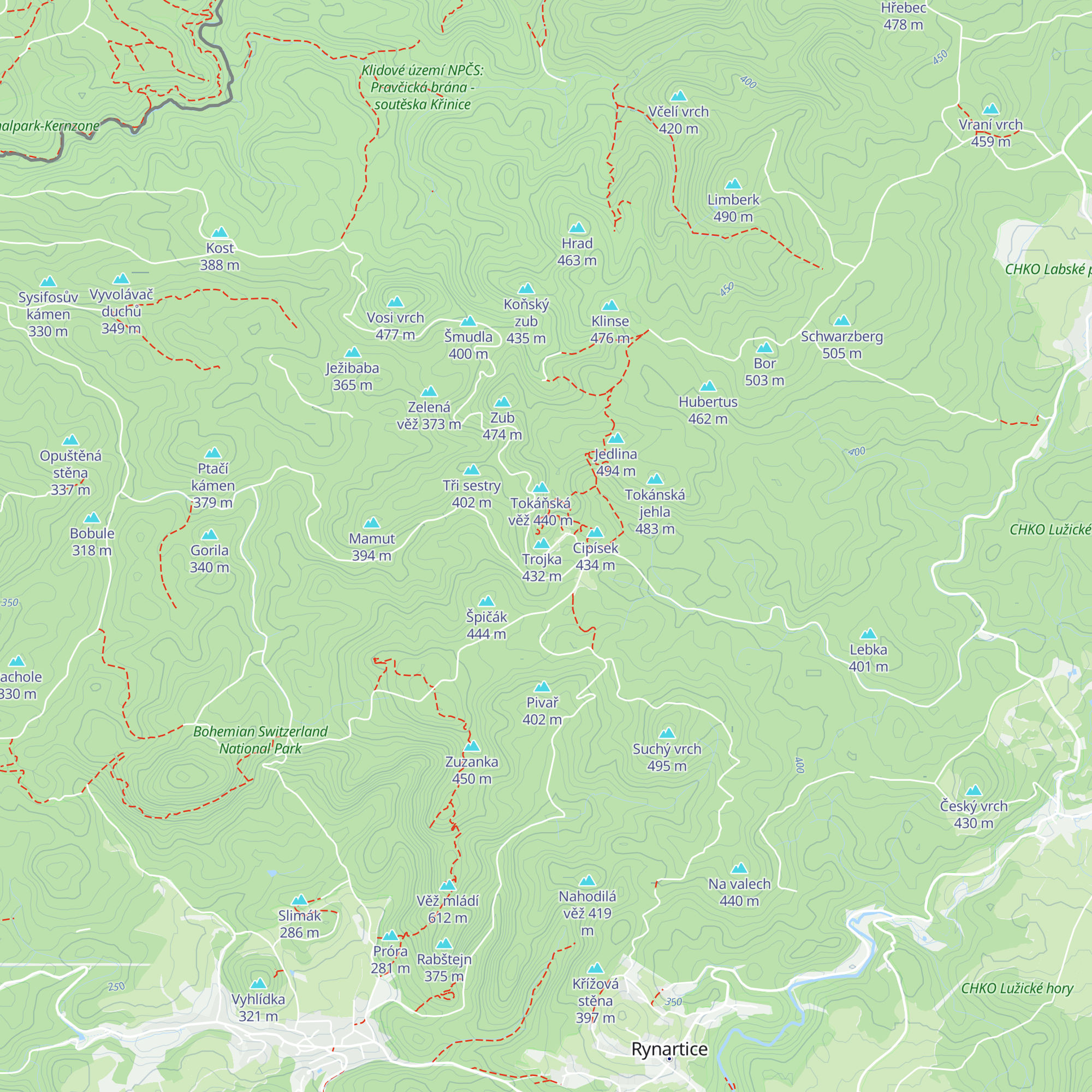 Na Tokáni map