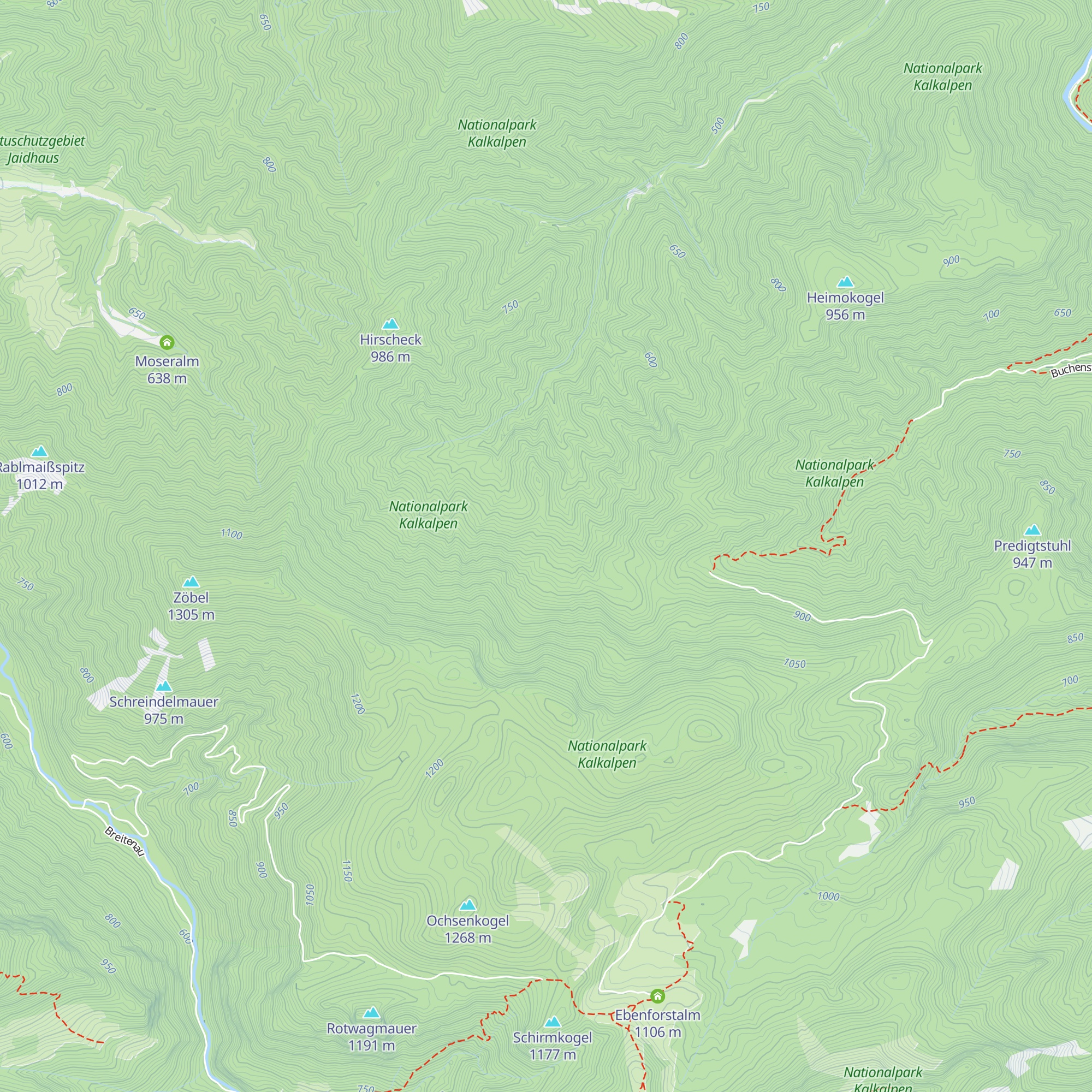 Aueralmhütte map